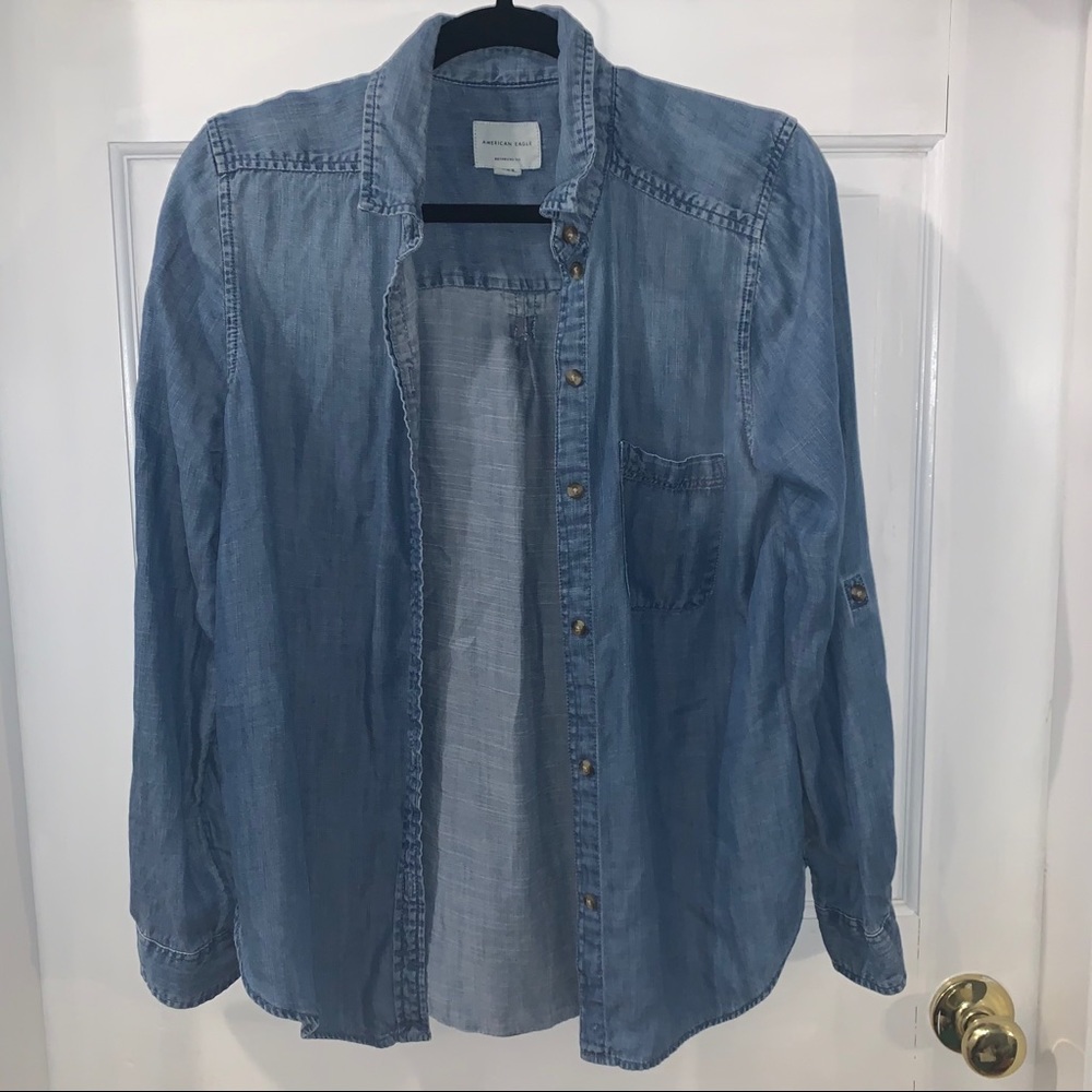 AE Denim Button Down